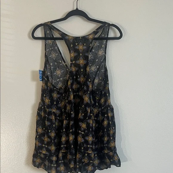 Intimately by Free People Smocked Side Tunic Blouse - Picture 4 of 6